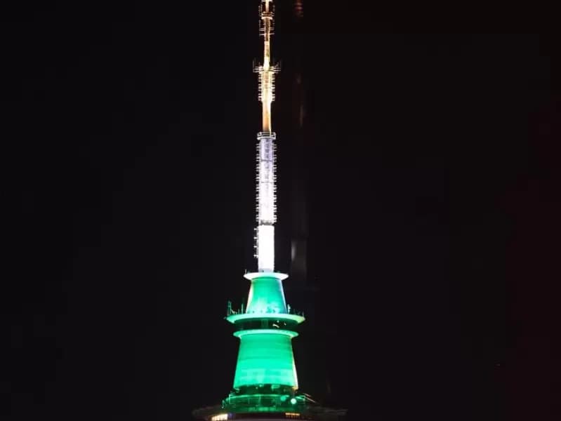  New Zealand's Sky Tower illuminates in Indian tricolour to mark PM Modi's visit 