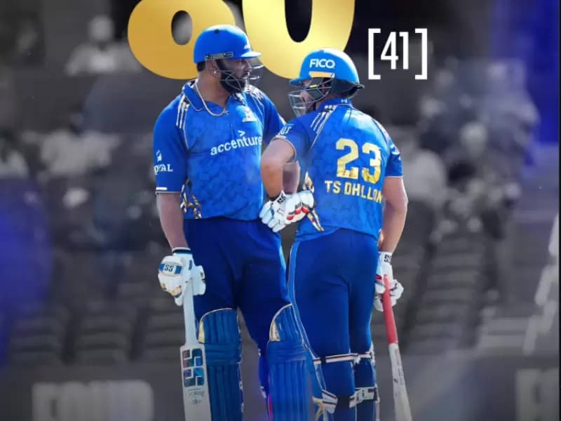Kieron Pollard and Tajinder Singh