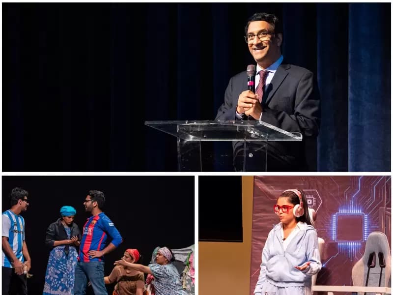 Artists, organizers and guests participated in the 11th edition of the Natya Darpan theater festival.