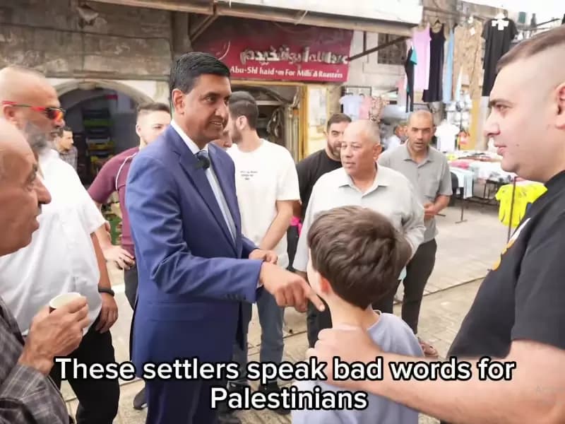 Ro Khanna in West Bank