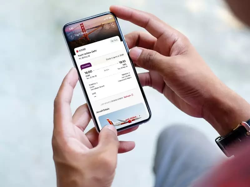 Air India's mobile