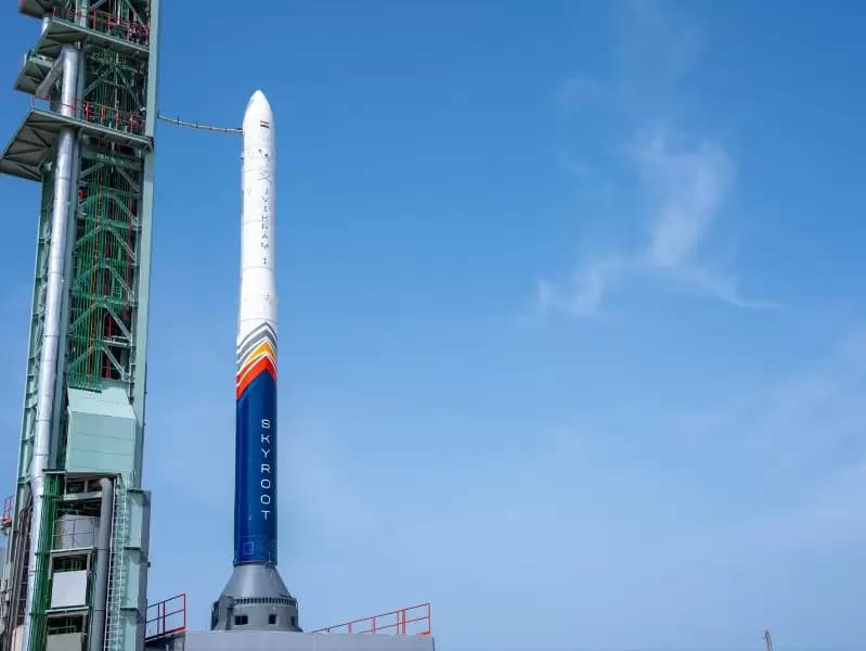  Skyroot launches India's 1st private orbital rocket Vikram-1