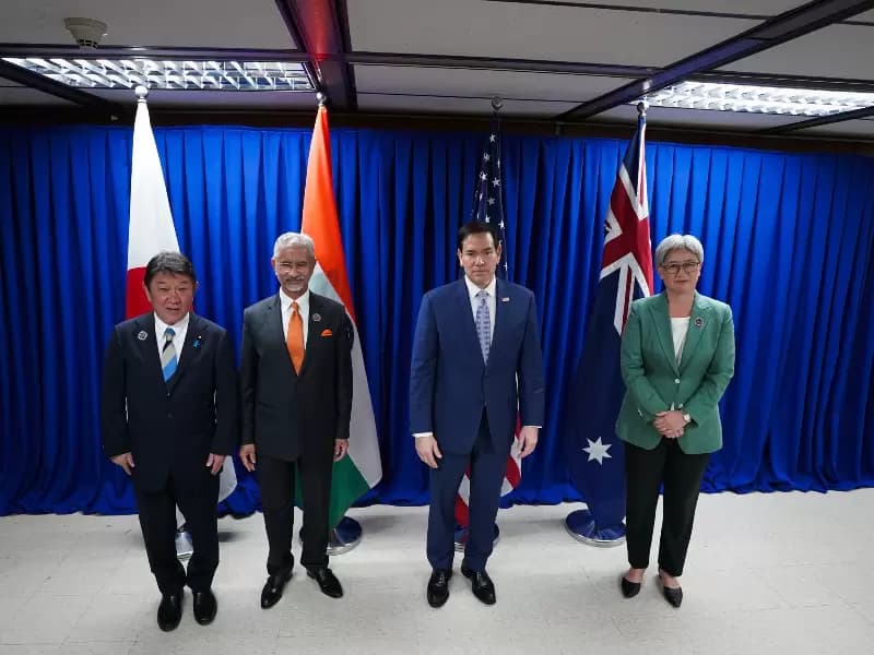 Quad foreign ministers meet on the sidelines of ASEAN meetings in Manila.