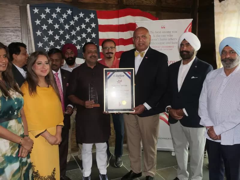 ਯੂ. ਟੀ. ਖਾਦਰ ਫ਼ਰੀਦ ਨੂੰ ‘ਮੁਸਲਿਮਜ਼ ਆਫ਼ ਅਮਰੀਕਾ ਹਿਊਮੈਨਿਟੀ ਐਵਾਰਡ 2026’ ਨਾਲ ਕੀਤਾ ਗਿਆ ਸਨਮਾਨਿਤ