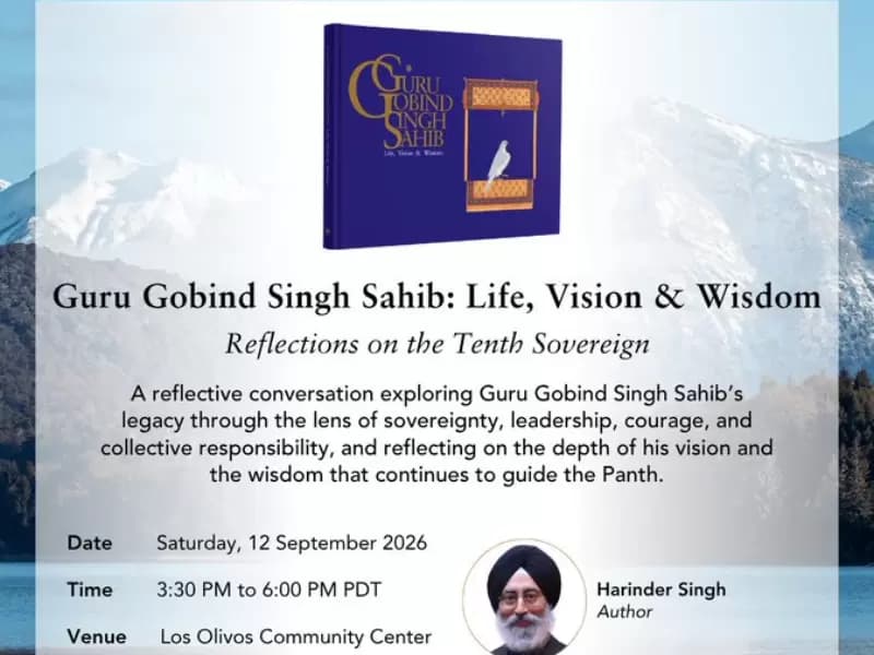 ਗੁਰੂ ਗੋਬਿੰਦ ਸਿੰਘ ਸਾਹਿਬ ਬਾਰੇ ਕੈਲੀਫੋਰਨੀਆ ਵਿੱਚ ਚਰਚਾ