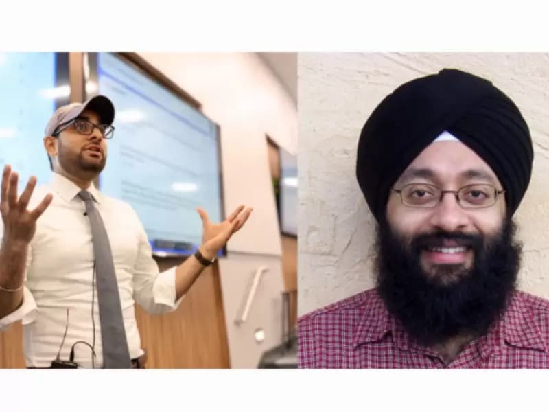 (L-R) Snehalkumar S. Gaikwad and Montek Singh 