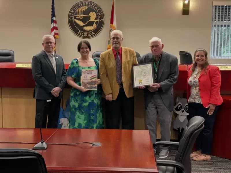 The proclamation was presented by Mayor Charles Shaw and the Greenacres City Council 
