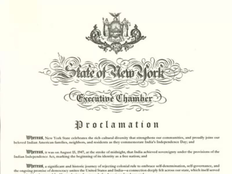 The proclamation