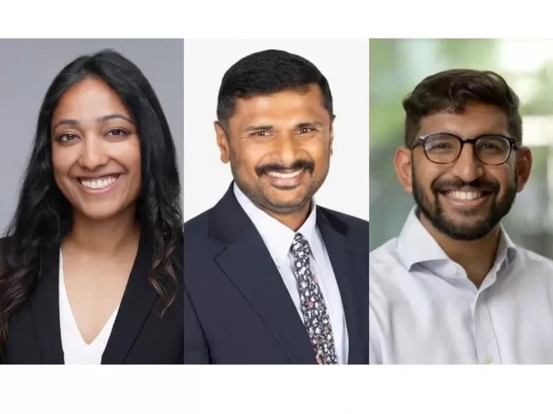 Meghana Pagadala, Rohan Katipally and Akshat Patel.