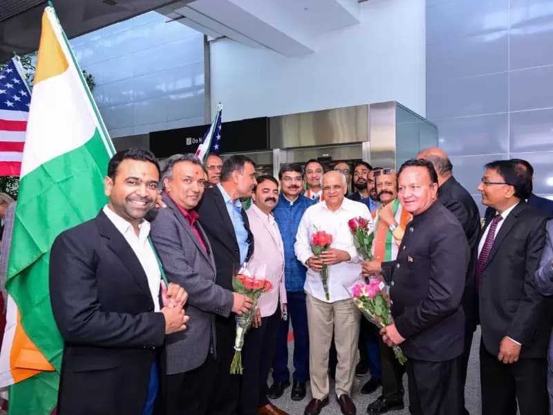 CM Patel arrives in San Francisco, begins US outreach ahead of Vibrant Gujarat 2027 