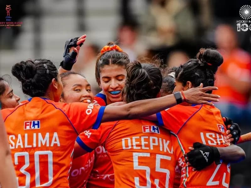  Indian Women’s Team stormed past South Africa 6-1 to move to the top of Pool D at the FIH Hockey World Cup Belgium & Netherlands 2026