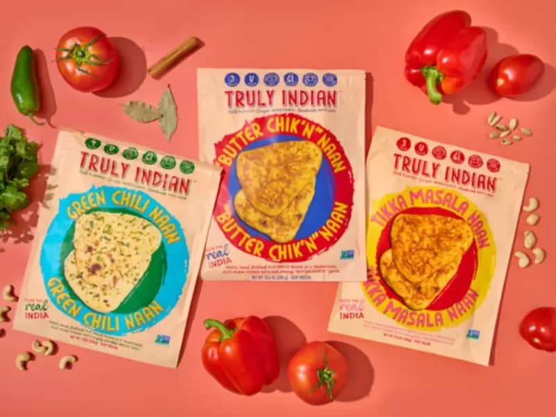 Truly Indian vegan naan lineup