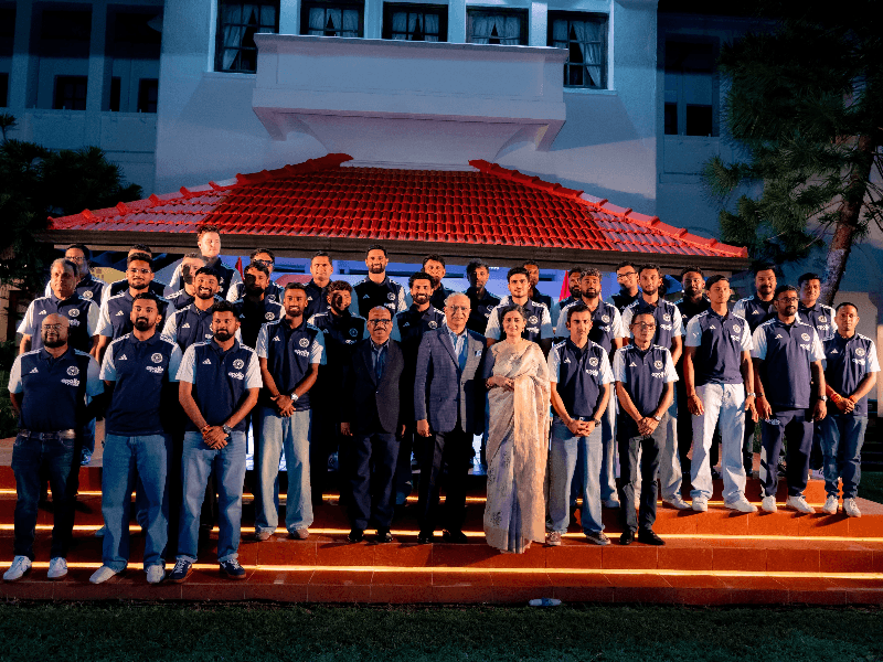Team India in Colombo