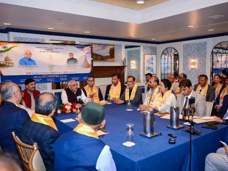 CM Patel pitches GIFT City, emerging sectors to Gujarati diaspora in Washington 