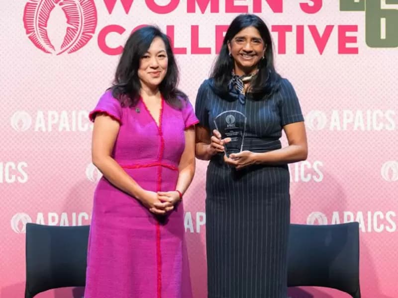 Maryland Lt. Gov. Aruna Miller (L)
