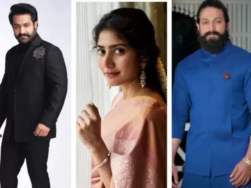 (L-R) Jr NTR, Sai Pallavi and Yas