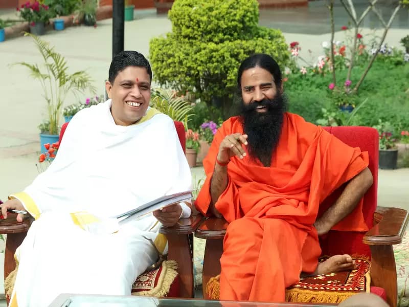 Acharya Balkrishan and Yogguru Swami Ramdev
