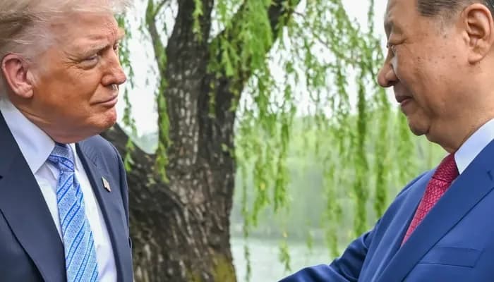 Xi Jinping Holds Meeting With Donald Trump