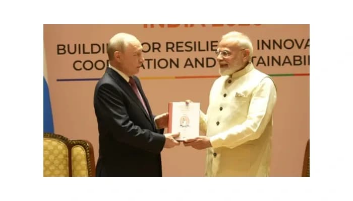 રાષ્ટ્રપતિ પુતિન અને વડાપ્રધાન મોદી