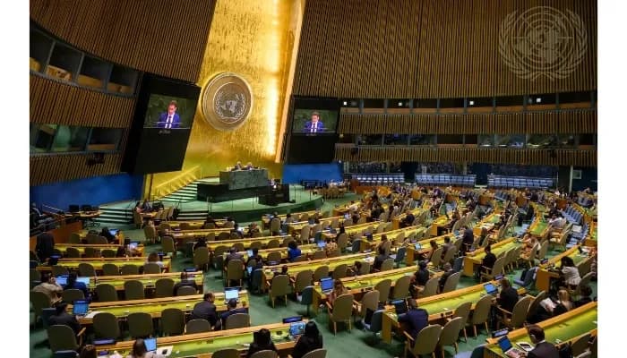 United Nations General Assembly chamber