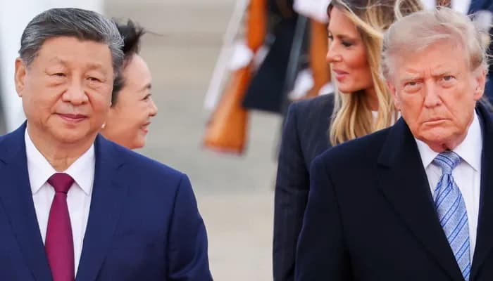 Chinese President Xi Jinping arrives at Joint Base Andrews on Sept. 23, 2026, for a state visit to the United States