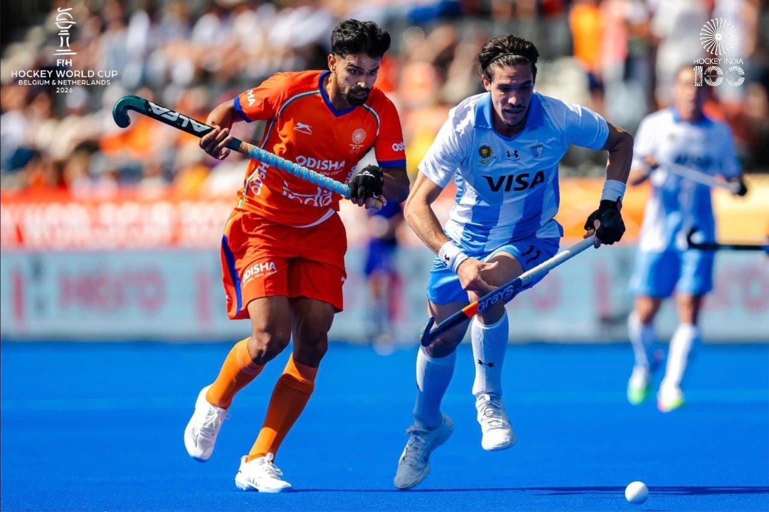 Indian Men's team lost 3-5 to Argentina in a second-round pool match 
