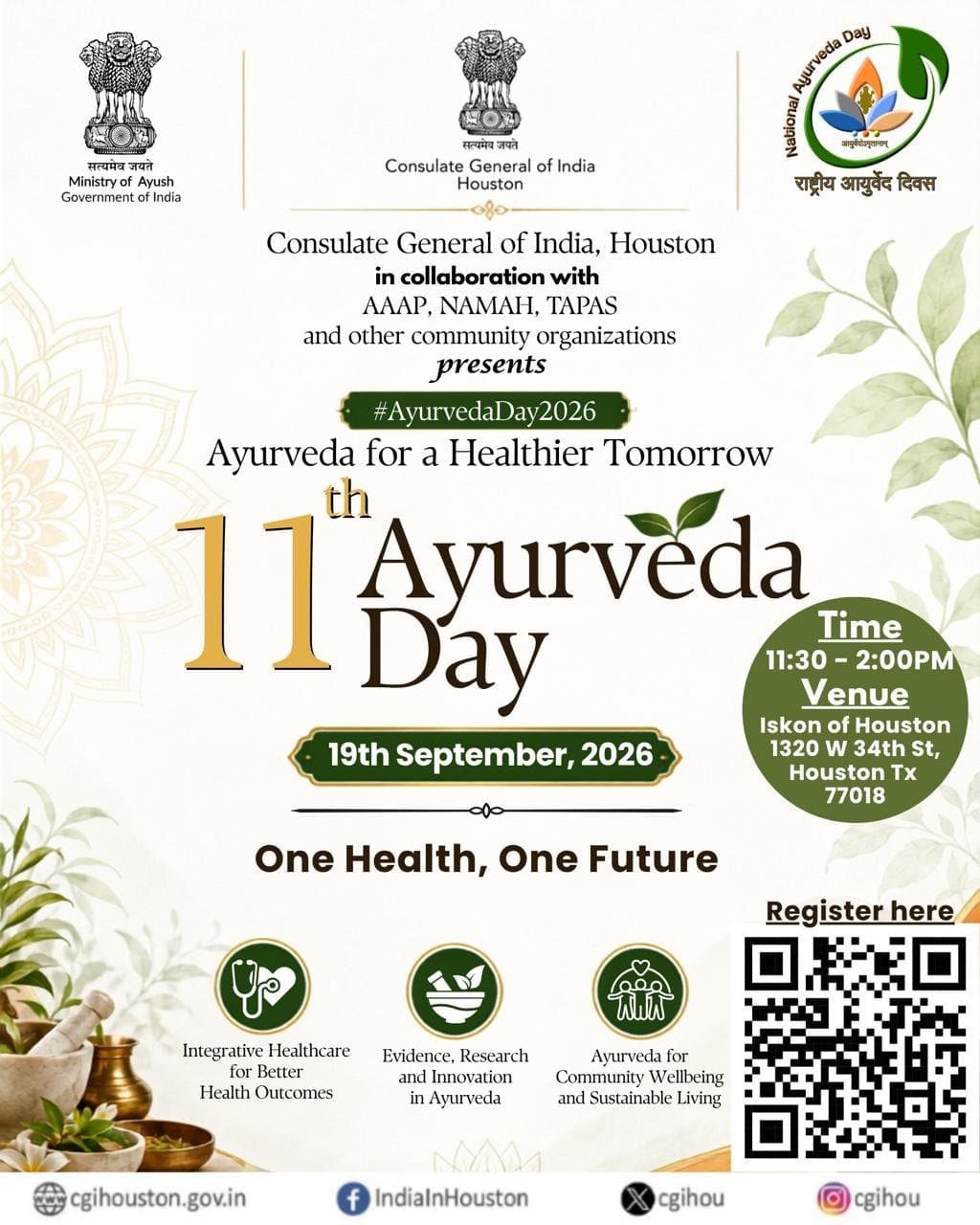 Houston consulate to host Ayurveda Day