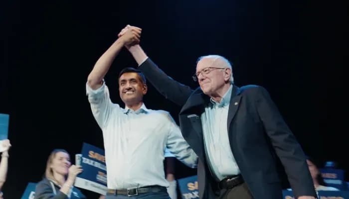 Khanna, Sanders rally for California billionaire tax