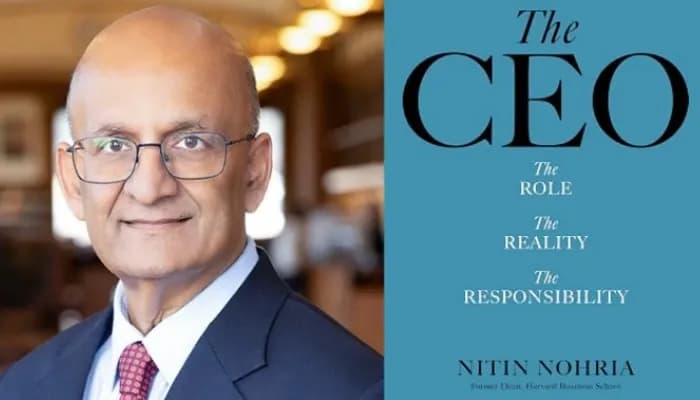 Nitin Nohria and his new book cover
