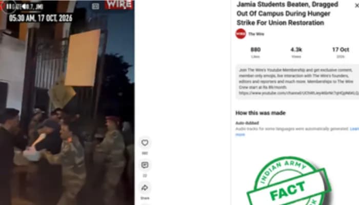 Fact-check by Indian Army