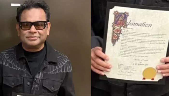 A R Rahman with proclamation 