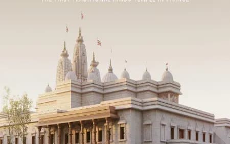 बीएपीएस स्वामीनारायण हिंदू मंदिर।