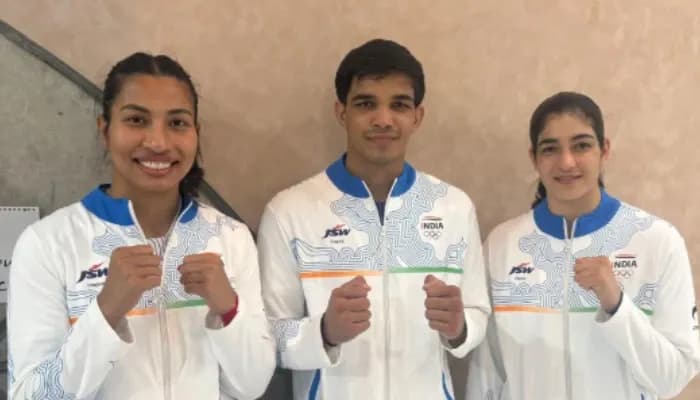 Ankush. Parveen. Lovlina Borgohain gold medal winners in boxing at the Asian Games 2026