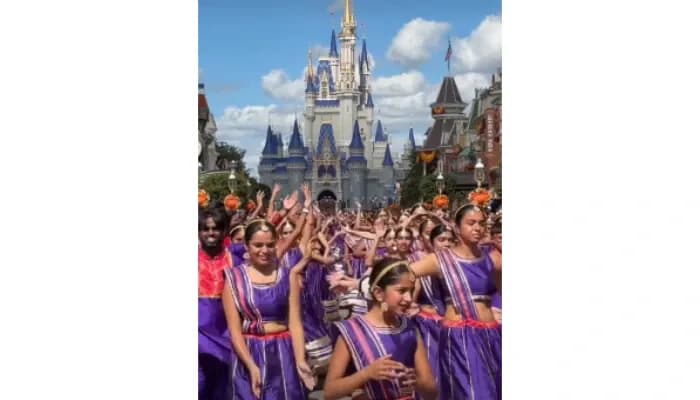 Over 500 dancers bring Diwali colors to Disney World parade