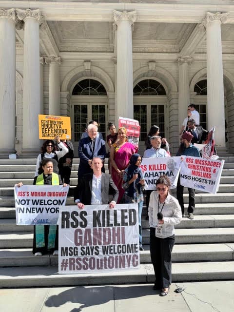NY officials, civil rights groups demand Bhagwat event cancellation