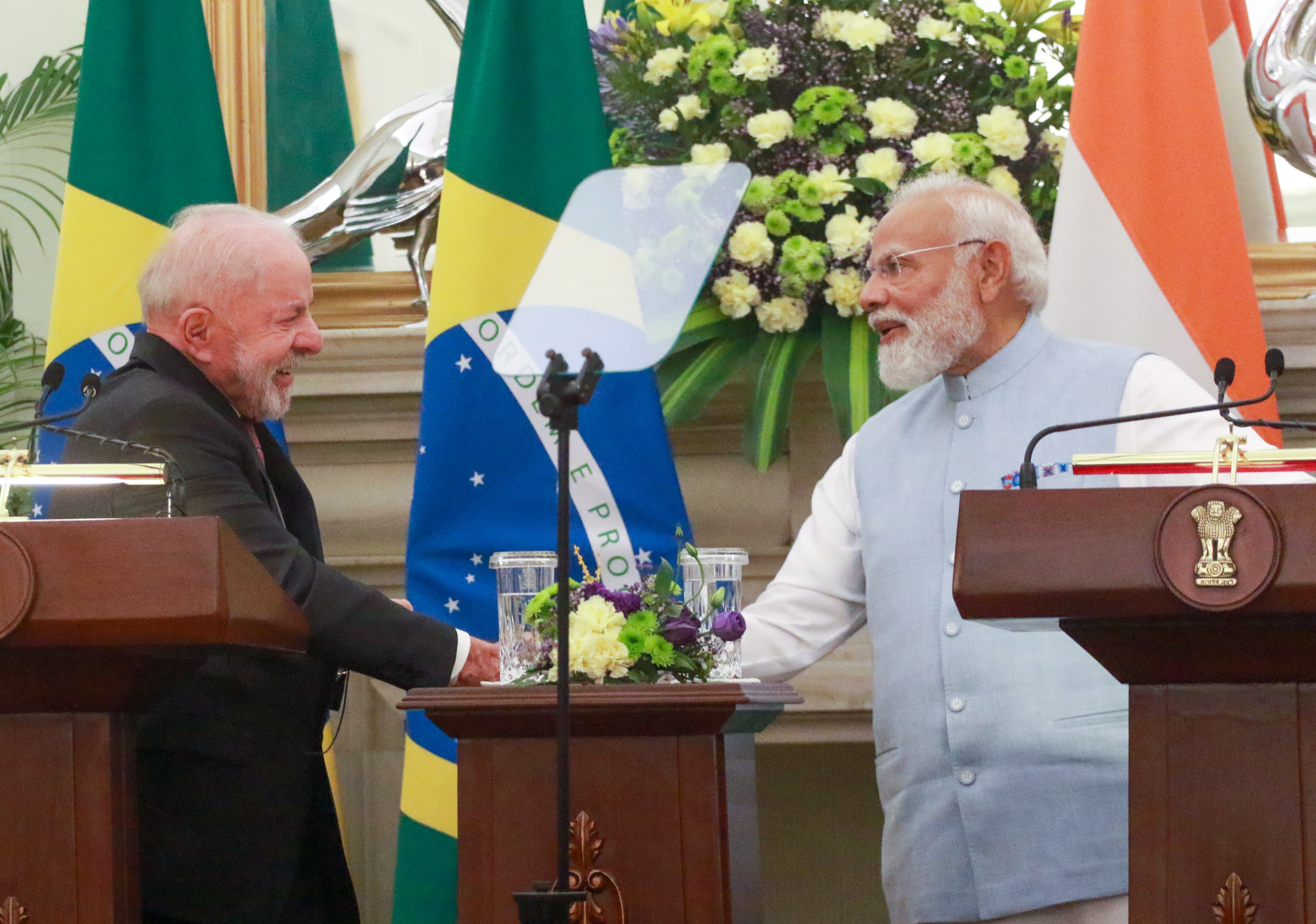  PM Modi and President Lula (file photo)