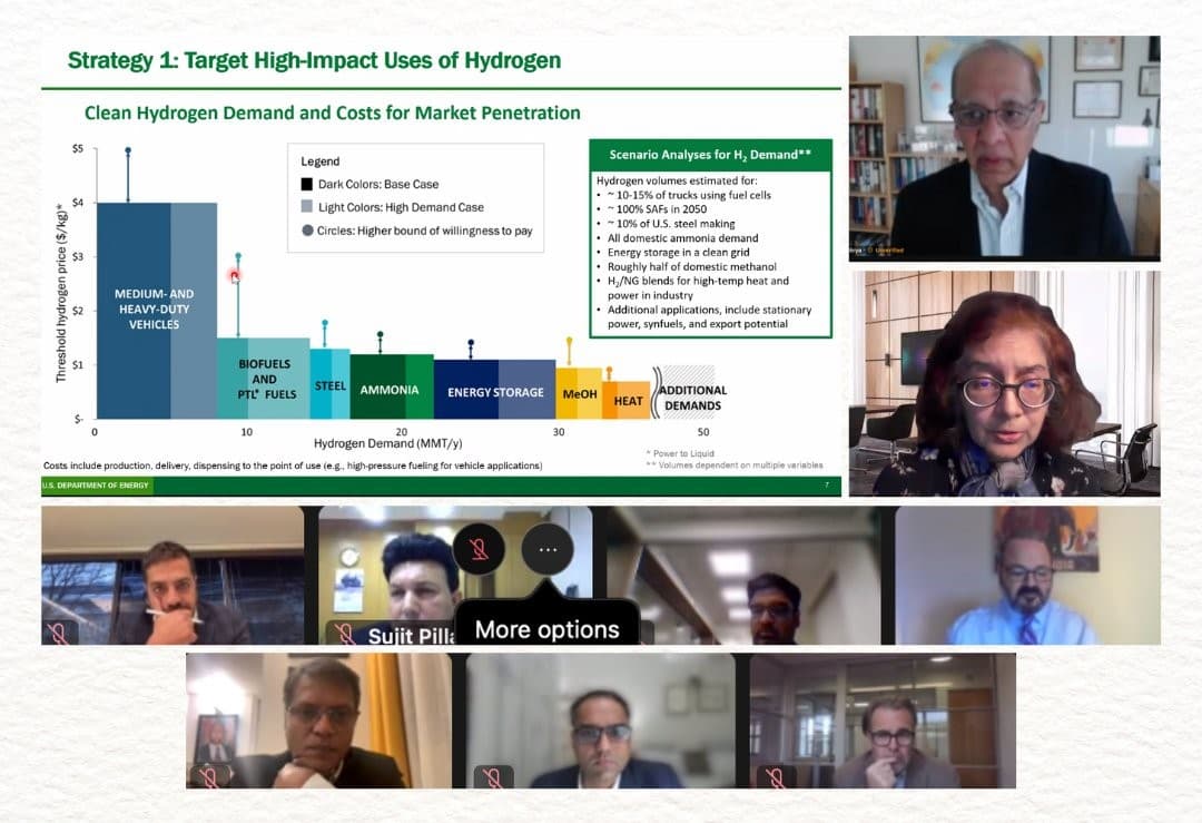 US-India Hydrogen Task Force session on the role of hydrogen in energy transition