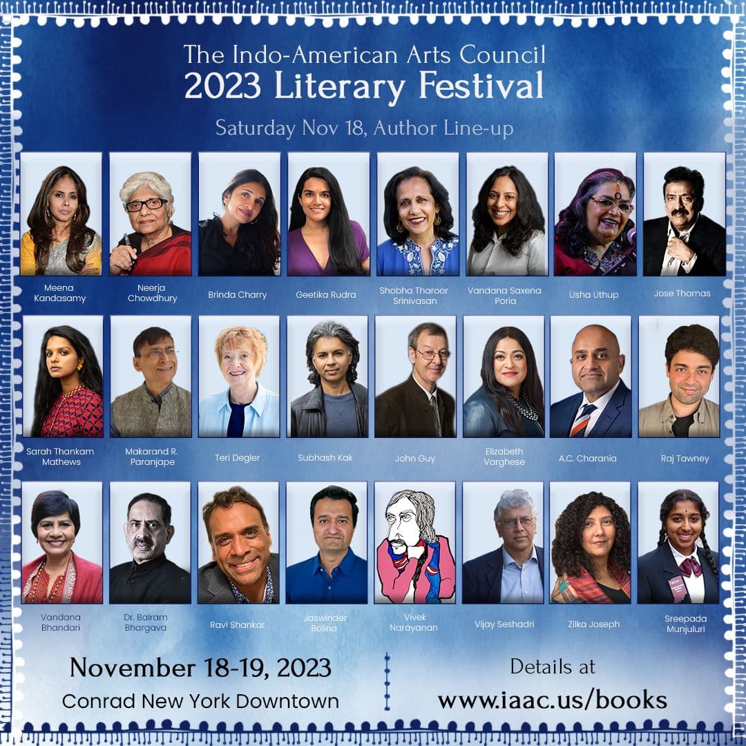 IAAC का लिटरेरी फेस्टिवल न्यूयॉर्क डाउनटाउन में 18 और 19 नवंबर को आयोजित होगा। फोटो : IAAC