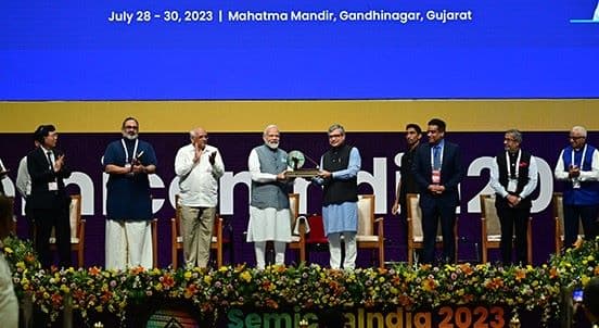 'SemiconIndia 2023' was inaugurated byPrime Minister Narendra Modi in July 2023
