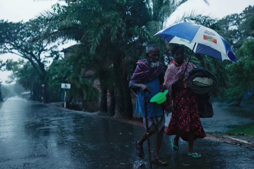 The low-lying coasts of South Asian neighbors Bangladesh and India have experienced frequent severe storms in recent years.