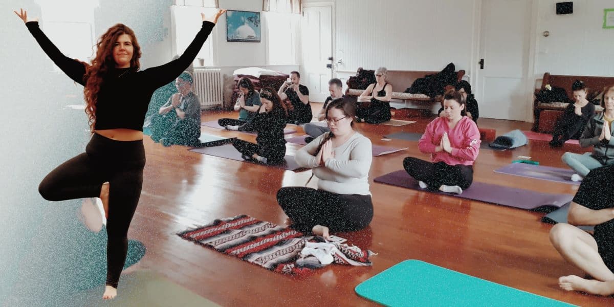 Post-Covid, yoga teacher Juliana Di Leonardo pays more attention to breath work, mindfulness, and shavasana in her classes.