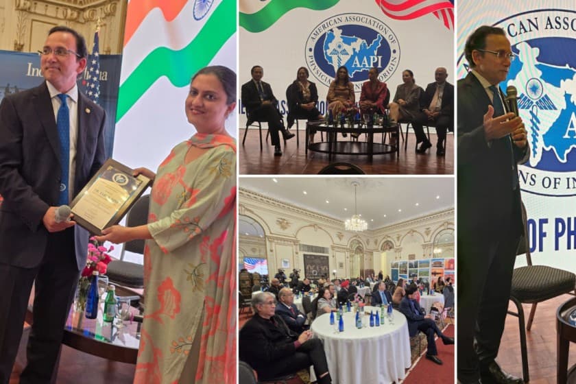 Press conference on Sept. 29, 2024, at the Indian Consulate in New York, AAPI