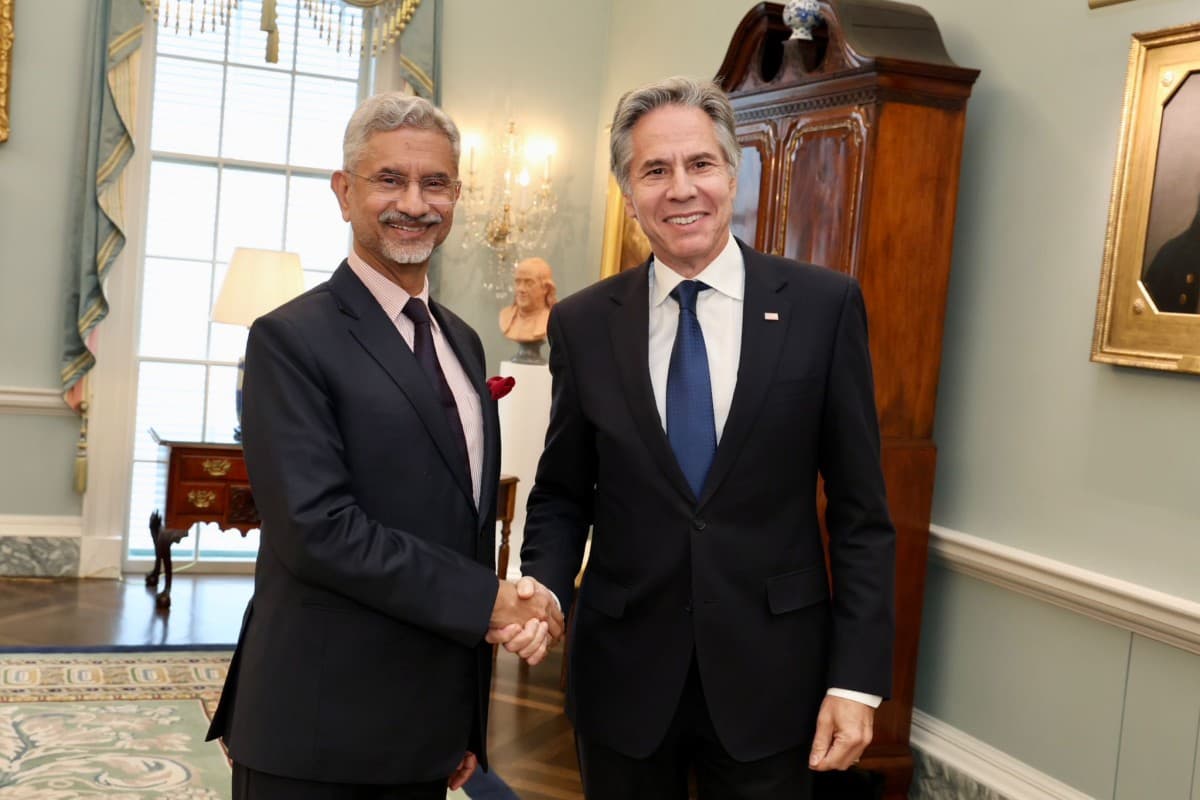 US Secretary of State Antony Blinken and India’s External Affairs Minister S. Jaishankar.