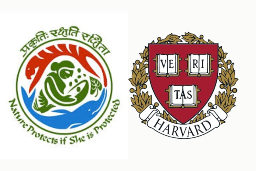 પર્યાવરણ, વન અને આબોહવા પરિવર્તન મંત્રાલય (MoEFCC) ભારત અને હાર્વર્ડ યુનિવર્સિટી, યુએસએ લોગો