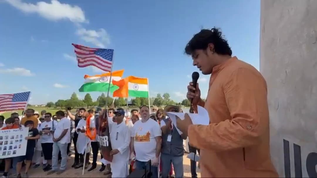ह्यूस्टन यूनिवर्सिटी के हिंदू स्टूडेंट काउंसिल के अध्यक्ष यजत भार्गव।