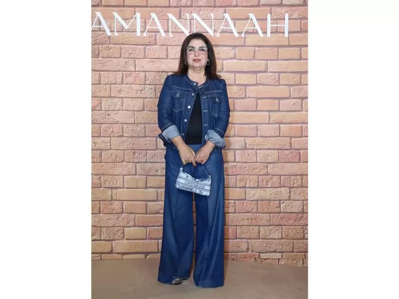 Film director and choreographer Farah Khan at the launch of Tamannaah Bhatia’s brand, Tamannaah Fine Jewellery, in Mumbai on Saturday, January 31, 2026.