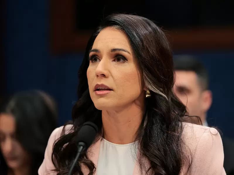 Director of National Intelligence (DNI) Tulsi Gabbard testifies before a U.S. House Intelligence Committee hearing on worldwide threats, on Capitol Hill in Washington, D.C., U.S., March 19, 2026.