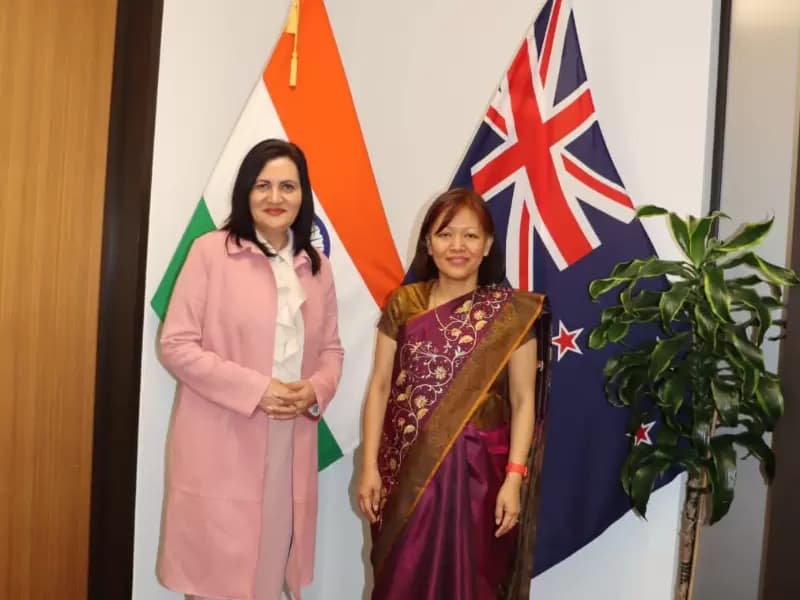 India's High Commissioner to New Zealand, Muanpuii Saiawi, New Zealand MP Parmjeet Parmar
