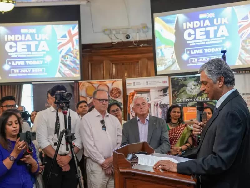 Experts discuss artificial intelligence and technology cooperation during the TechTuesdaysUK Xxtra event at India House in London.
