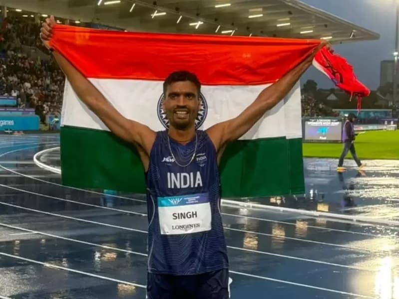 Gulveer Singh wins historic silver medal in 10,000m with late final-lap surge in the Commonwealth Games 2026 in Glasgow on July 29.